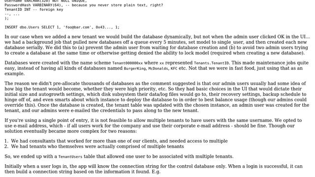Databases: Handling growing number of Tenants in Multi-tenant Database Architecture (2 Solutions!!) смотреть онлайн