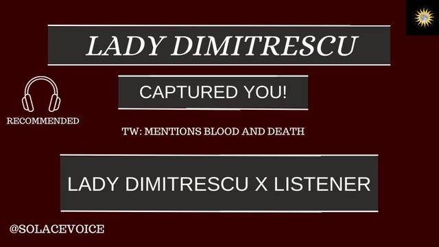 Lady Dimitrescu Captured You! (Lady Dimitrescu X Listener) REV ASMR