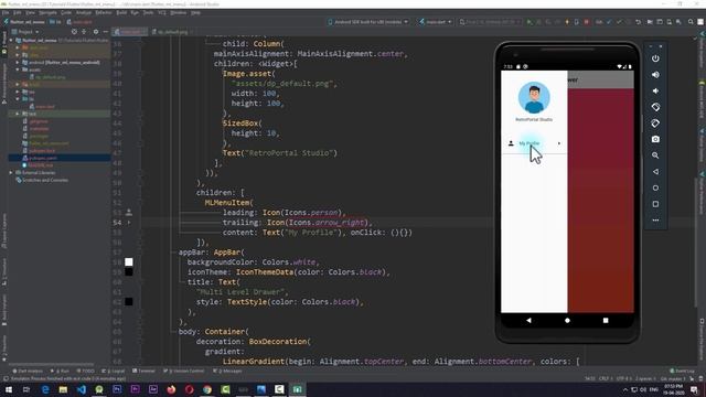Flutter Multi Level Sidebar Navigation Drawer | Flutter UI Design Tutorial смотреть онлайн