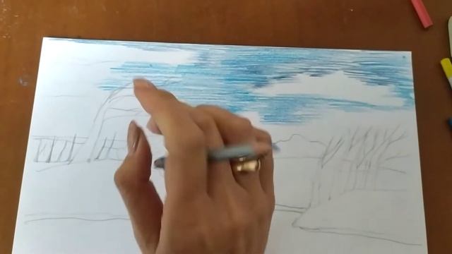 2 класс. Задание по композиции 2. "Осенний пейзаж". смотреть онлайн