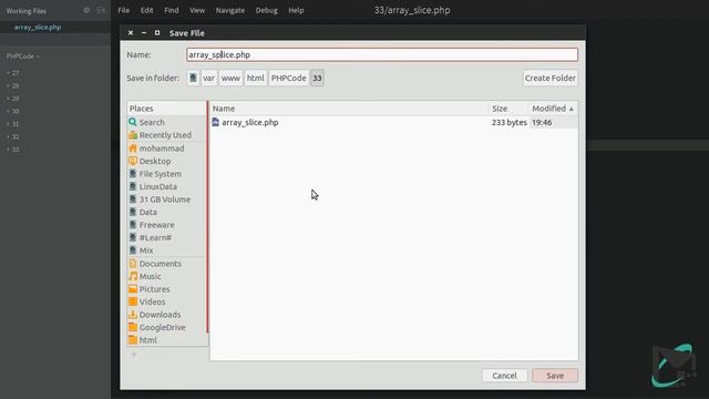 33 - PHP Array Function - array_splice, array_slice смотреть онлайн