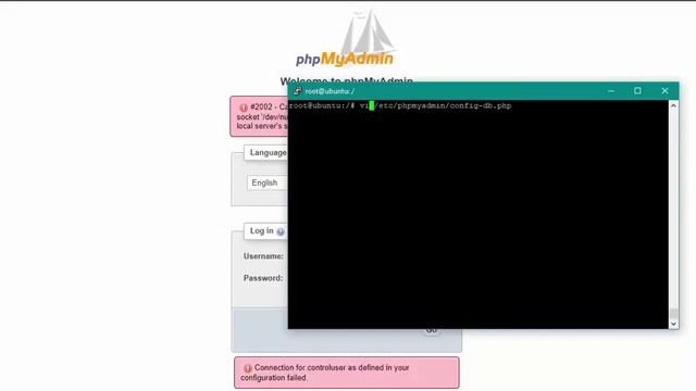 Phpmyadmin - Can't connect to local MySQL server through socket Fixed and Solved смотреть онлайн