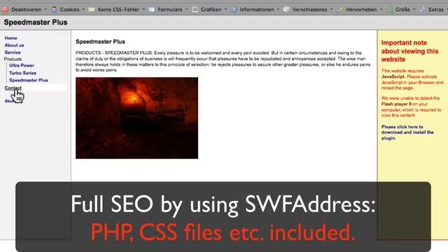 Fleb Framework: Full SEO Flash Website Framework смотреть онлайн