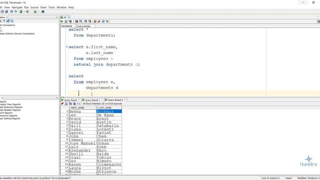 Oracle SQL dərsləri - 61. SQL joinləri | SQL NATURAL JOIN | SQL'de Join işlemleri смотреть онлайн