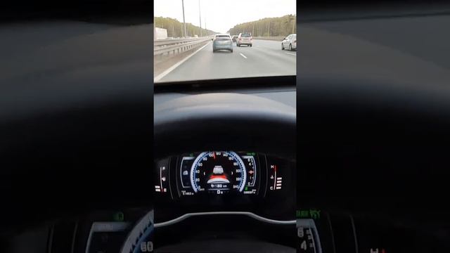 Работа Адаптивного круиза и камеры контроля полосы. Джили Атлас 1.8т смотреть онлайн