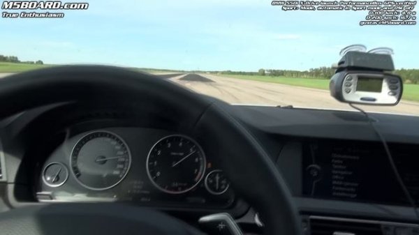 BMW 550i X-Drive (F10) 0-100 km/h in 4,8 s 0-200 km/h in 16,7 s verified by PerformanceBox GPS
