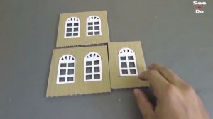 Как сделать красивый домик из картона - дом мечты # 18