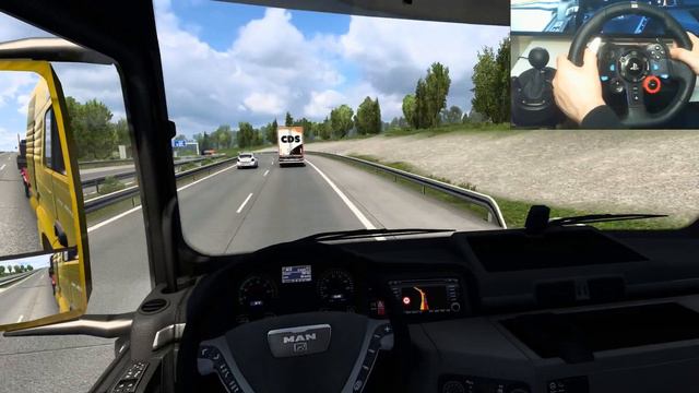 ETS 2 MAN TGX Transporting an Excavator Part 2 смотреть онлайн