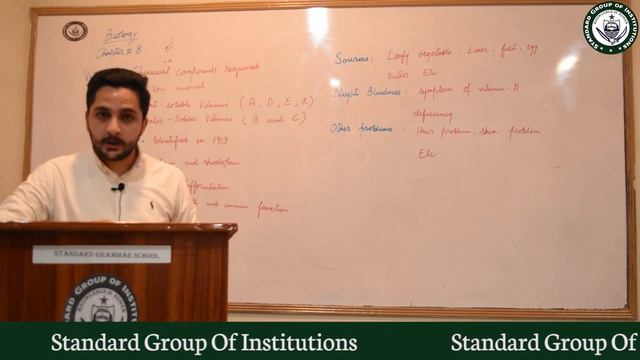 Standard | Online Lecture | Biology | Class 9th |Vitamins | chapter #8 смотреть онлайн
