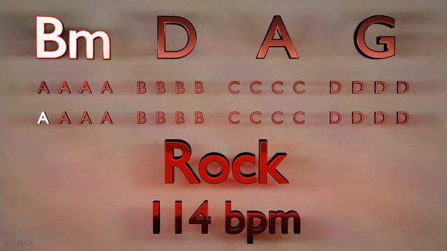 Backing Track in B Minor - Bm D A G - Rock - 114 bpm смотреть онлайн