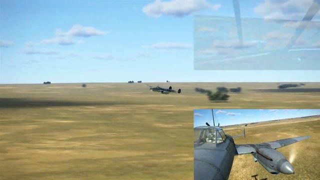 Советский пикирующий бомбардировщик Пе-2 87 серии. Пилотаж. "IL-2 Sturmovik Great Battles". смотреть онлайн