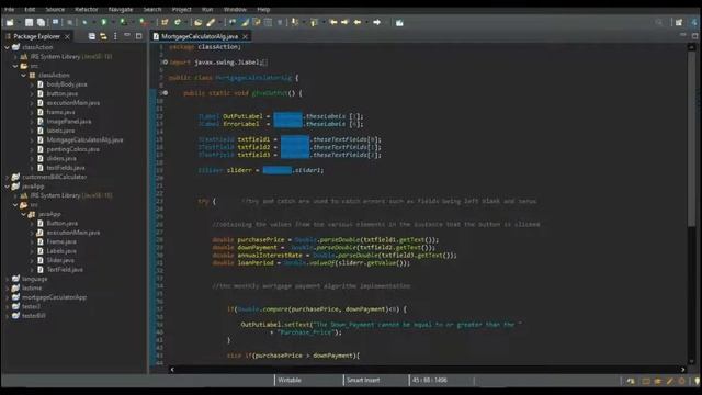 JAVA SWING GUI APP (Mortgage Calculator) смотреть онлайн
