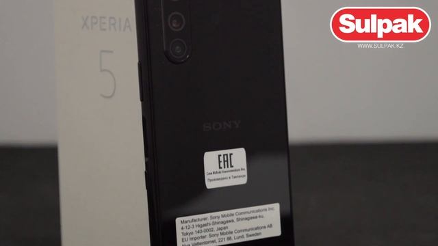Смартфон Sony Xperia 5 Black J9210RU/B распаковка (www.sulpak.kz) смотреть онлайн