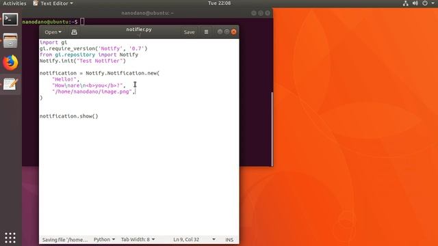 Desktop Notifications in Linux with Python смотреть онлайн