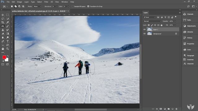 Adobe Photoshop Cc Class 8 | Content Aware Fill And Move Tool | Beginner | Hindi | Yashkant Graphic смотреть онлайн