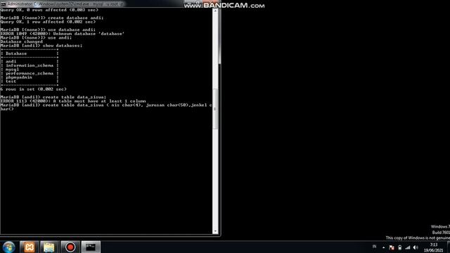 Cara menjalakan query CREATE,DROP,DESCRIBE, dan Show pada mysql cmd смотреть онлайн