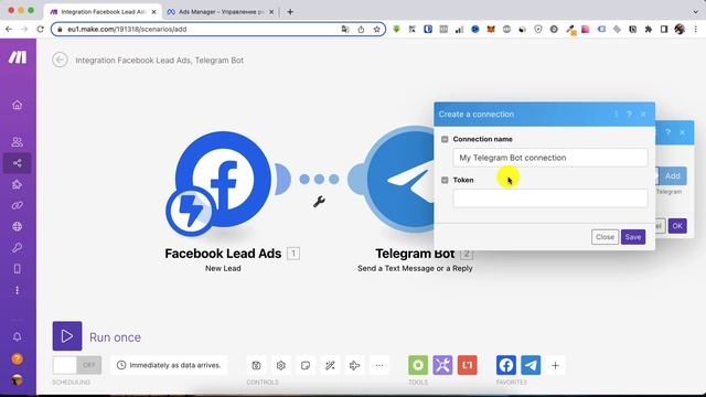 Как передать данные из Формы для лидов Facebook Ads в Telegram смотреть онлайн