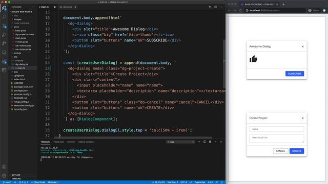 Native Web Components Dialog Box - Part 2 (bonus: multi-touch drag) смотреть онлайн