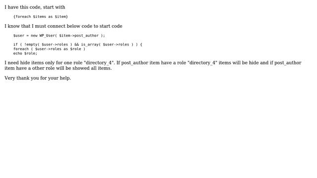 Wordpress: Show items by user_role смотреть онлайн