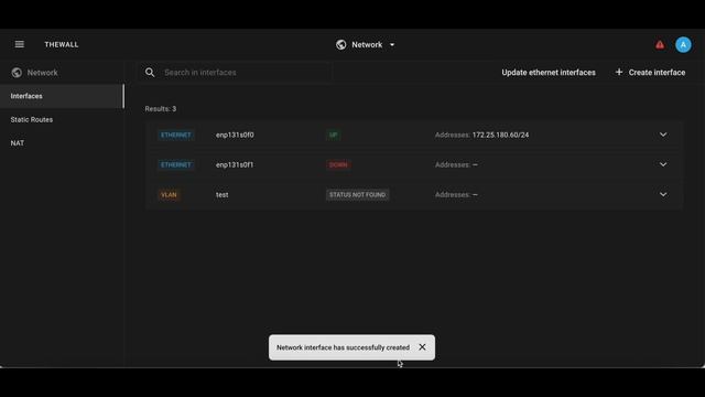 Создание VLAN и Bond интерфейса | TheWall Firewall