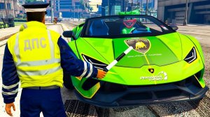 ГАИШНИК ОСТАНОВИЛ ЗЕЛЕНОГО ХАГГИ ВАГГИ Poppy Playtime в ГТА 5 МОДЫ! ИГРУШКА ОБЗОР в GTA 5 ВИДЕО