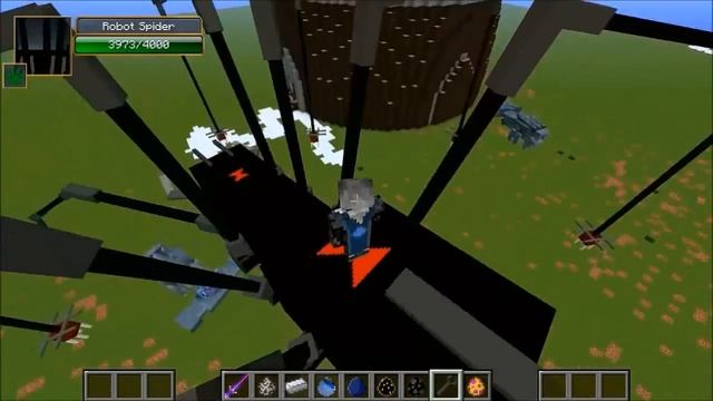 ROBOT SPIDER VS NIGHTMARE - Minecraft Mob Battles - Mods смотреть онлайн