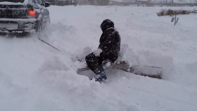 Sangyong чистка снега на даче смотреть онлайн