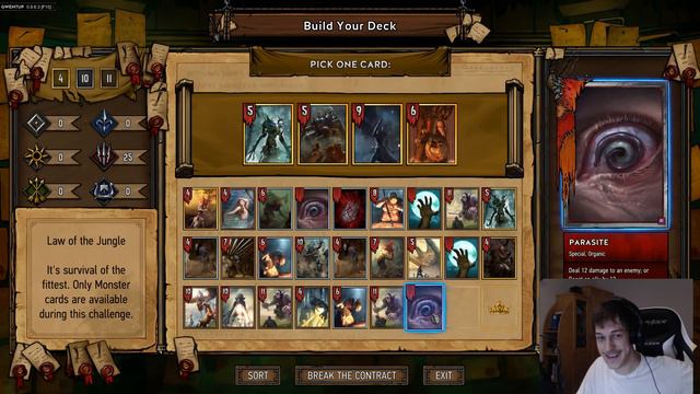 Gwent: The Witcher Card Game - Special Monsters Chat Draft - Arena mode Gameplay Part 1 смотреть онлайн