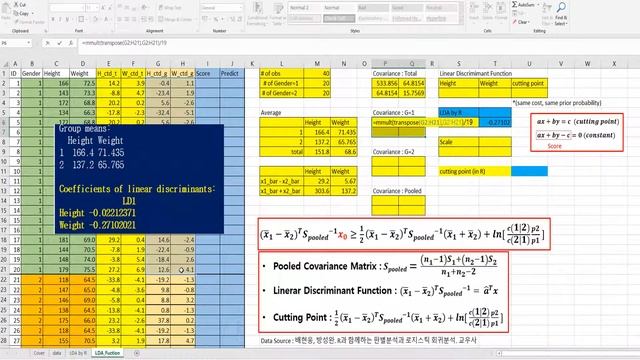 201 Discriminant Analysis by Linear function смотреть онлайн