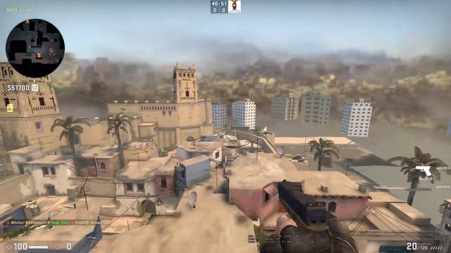 CS:GO Mirage Market Window Smoke смотреть онлайн