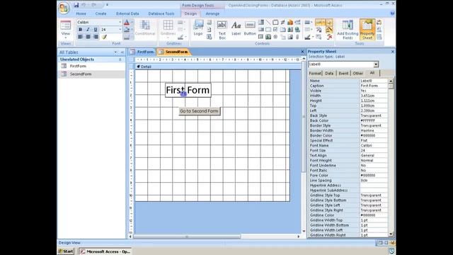 VBA Access - Buttons to Open and Close смотреть онлайн