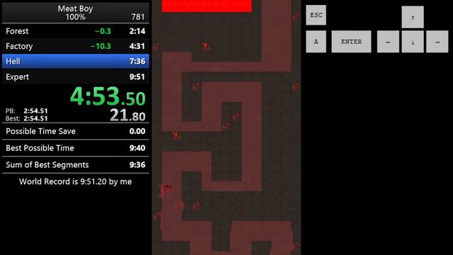 World Record - Meat Boy Flash 100% Speedrun in 9 46 400 смотреть онлайн