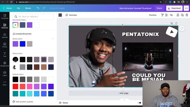 How to Make a Reaction Thumbnail for YouTube Videos using CANVA:Quick & Easy tutorial for Beginners смотреть онлайн
