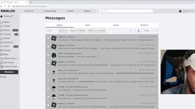 Finding My FIRST Roblox Messages.. (emotional) смотреть онлайн