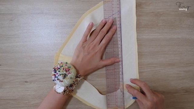 How To Sew V-neckline Facing | Sewing Techniques | Thuy Sewing