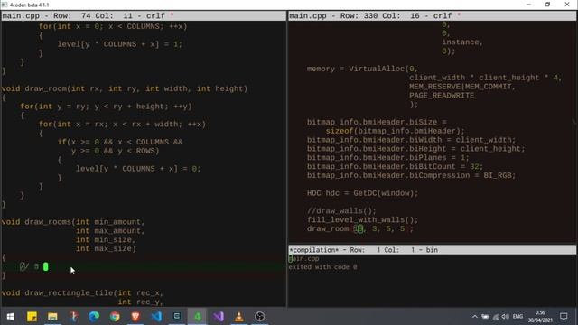 Procedural Dungeon (C/C++ & Win32) смотреть онлайн