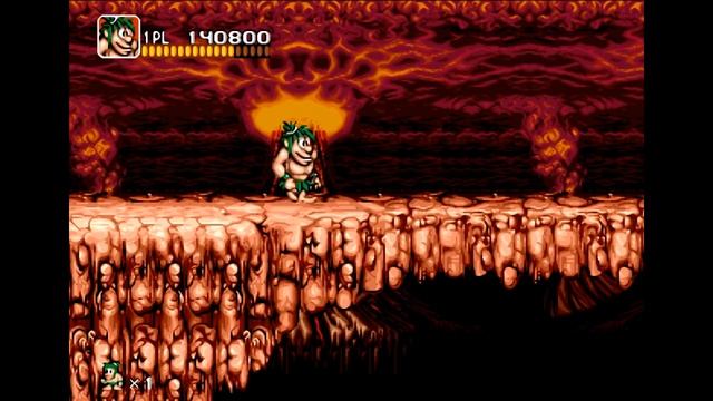 Полное прохождение (((SEGA))) Joe & Mac - Caveman Ninja / Джо и Мак - Пещерные Ниндзя смотреть онлайн