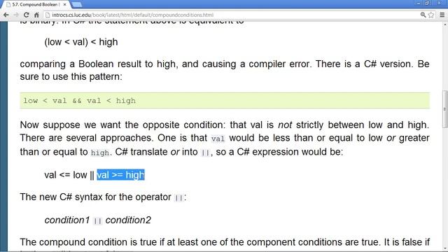 05 07 Compound Boolean Expressions смотреть онлайн
