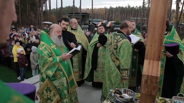 Закладка храма в честь Святых Петра и Февронии г.Пинск 02.11.2022г. смотреть онлайн