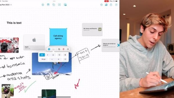 Apple's New Freeform App on iPad + Apple Pencil - In Depth Walkthrough