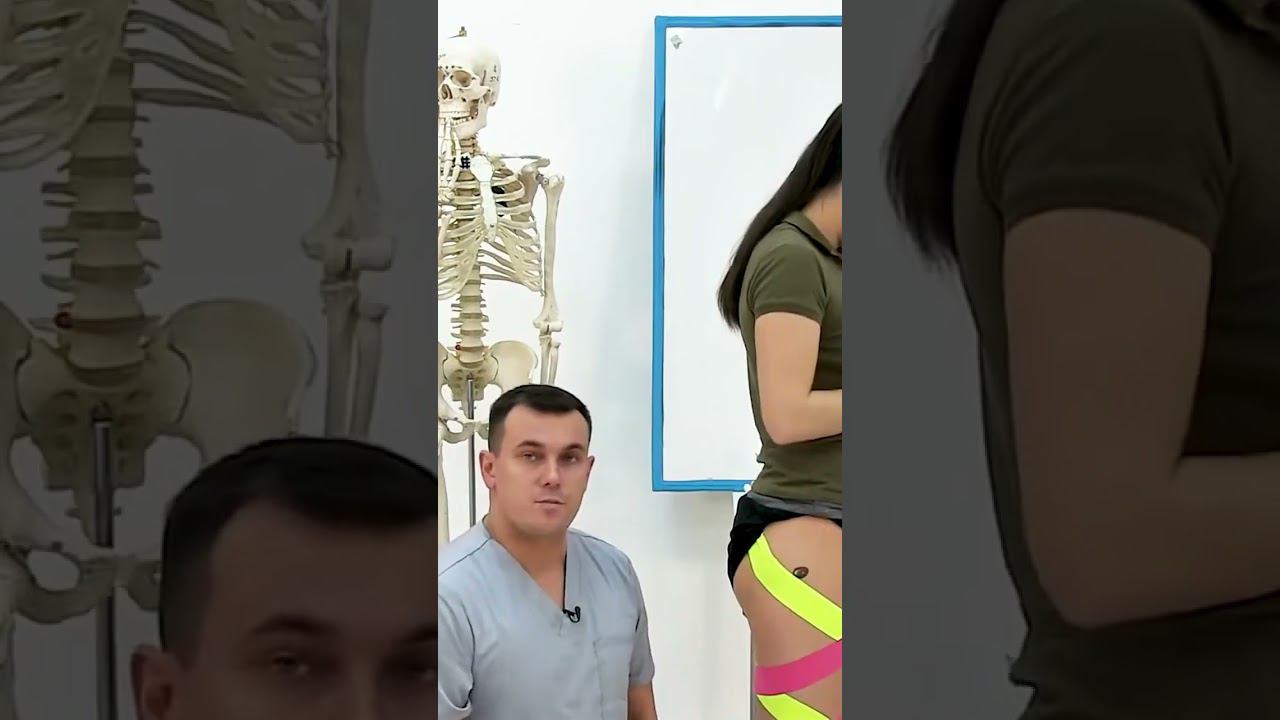 Тейпирование тазобедренного сустава при боли во время движения показывает Валентин Гайт❤️ смотреть онлайн