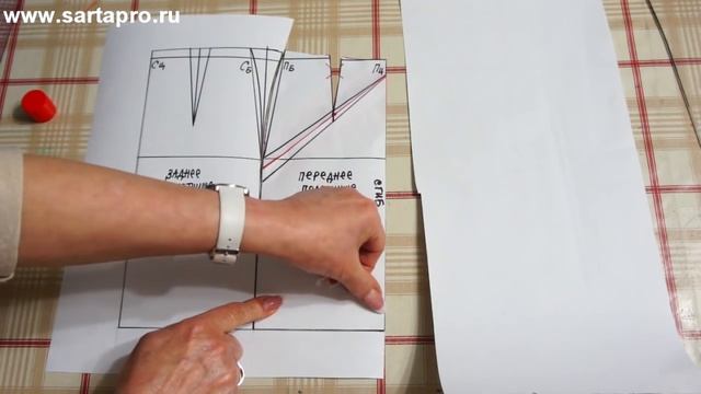 Подклад к "Юбке со встречной складкой по центру внахлест" смотреть онлайн