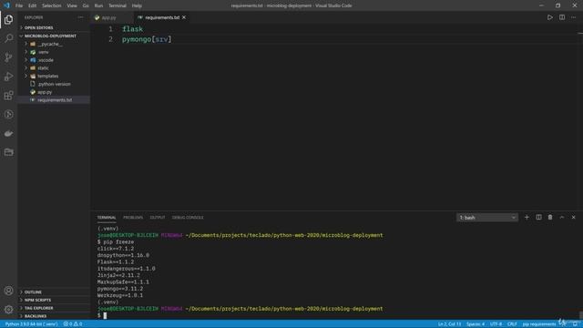 08 - Deploying Flask Apps to Heroku - 001 What is the requirements.txt file смотреть онлайн