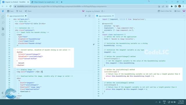 Convert Base64 to Image using #Angular | Step by Step Tutorial | #CodeLSC смотреть онлайн