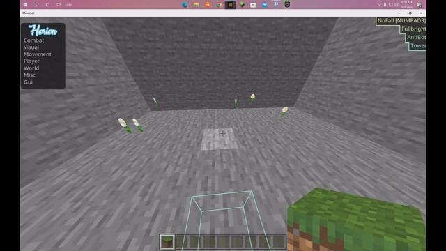 MINECRAFT BEDROCK | HORION HACKED CLIENT 1.19.31 | TUTORIAL/COMMANDS | EASY DOWNLOAD | OBEY VISION