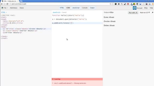 JS-10: Event Handler (II) смотреть онлайн