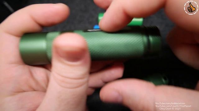 Convoy S21A - новый фонарь, обзор (SST40 5000K 4 режима)