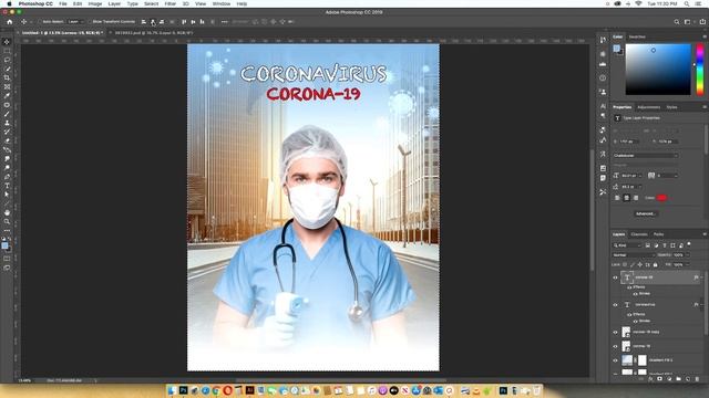 How To Create Poster for Corona Virus in Photoshop | Stay Home Stay Safe | Pakistani Deaf Life смотреть онлайн