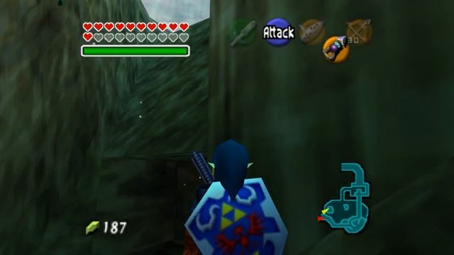 The Legend of Zelda Ocarina of Time Glitch - Under Ice in Zora's Domain смотреть онлайн