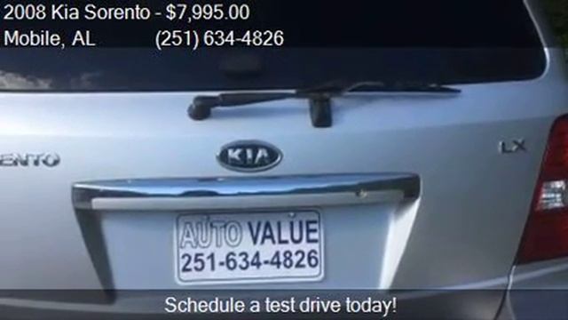 2008 Kia Sorento EX for sale in Mobile, AL 36608 at AUTO VAL смотреть онлайн